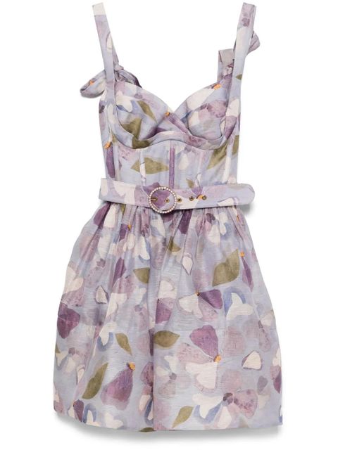 ZIMMERMANN Dawning mini dress - Purple - zdjęcie produktu nr 1