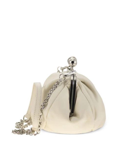 Weekend Max Mara Prati pleated chain-strap clutch bag - Neutrals
