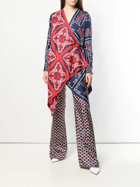 Valentino Garavani Mini Bandana and Puzzle shirt - Blue - zdjęcie produktu nr 2