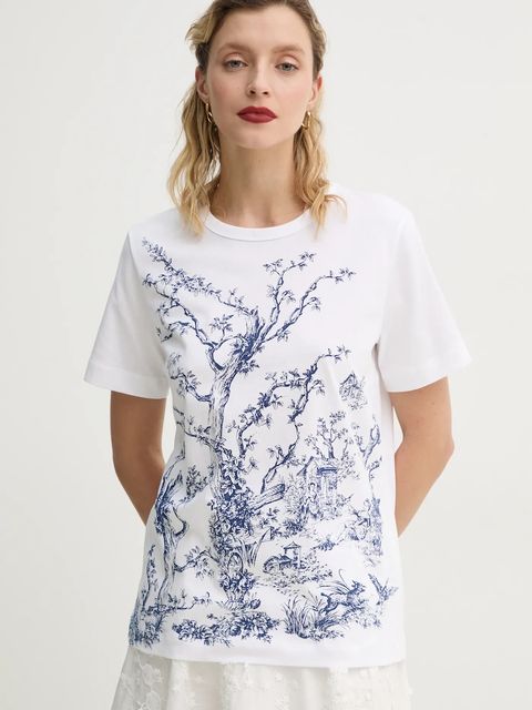 MUNTHE t-shirt bawełniany FEDELIO - zdjęcie produktu nr 1