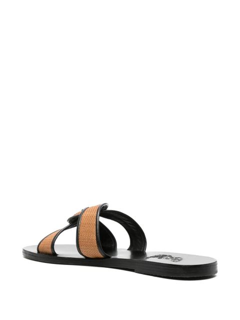 Ancient Greek Sandals Desmos flat sandals - Black