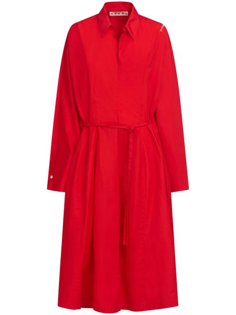 Marni cotton midi dress - Red - zdjęcie produktu nr 1