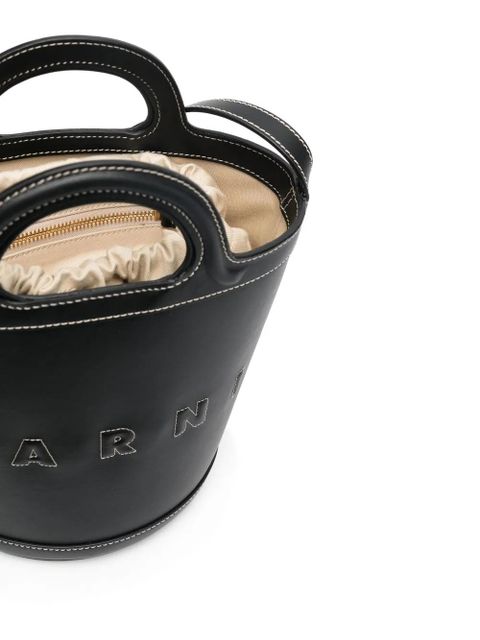 Marni small Tropicalia bucket bag - Black - zdjęcie produktu nr 2