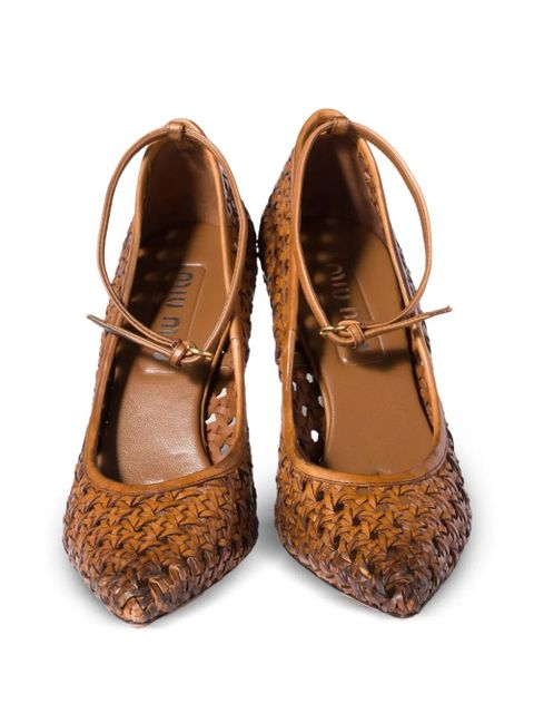 Miu Miu pointed-toe pumps - Brown