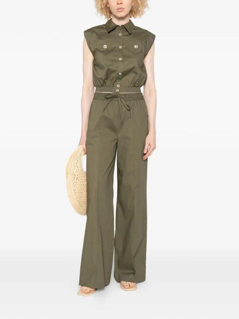 TWINSET drawstring pants - Green - zdjęcie produktu nr 2