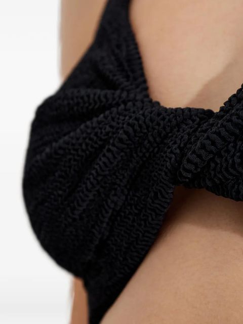 Hunza G Juno coverage crinkle bikini - Black