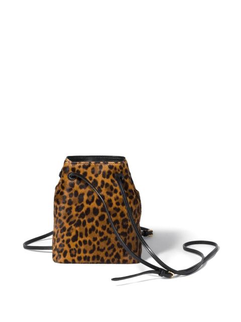 Miu Miu leopard-print logo-detail cross body bag - Brown - zdjęcie produktu nr 2