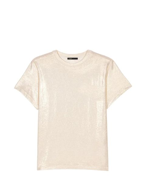 Maje metallic-finish T-shirt - Neutrals - zdjęcie produktu nr 1