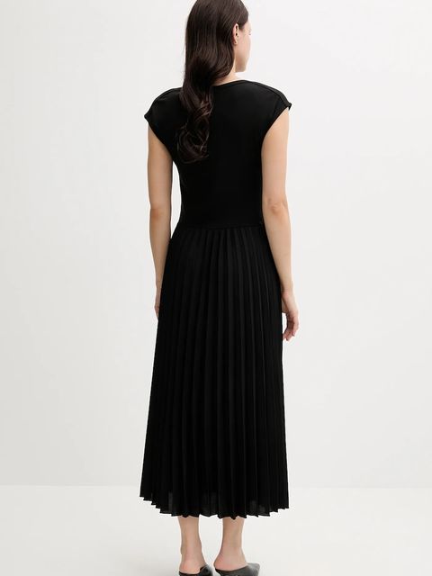 Tommy Hilfiger sukienka kolor czarny maxi rozkloszowana WW0WW44491