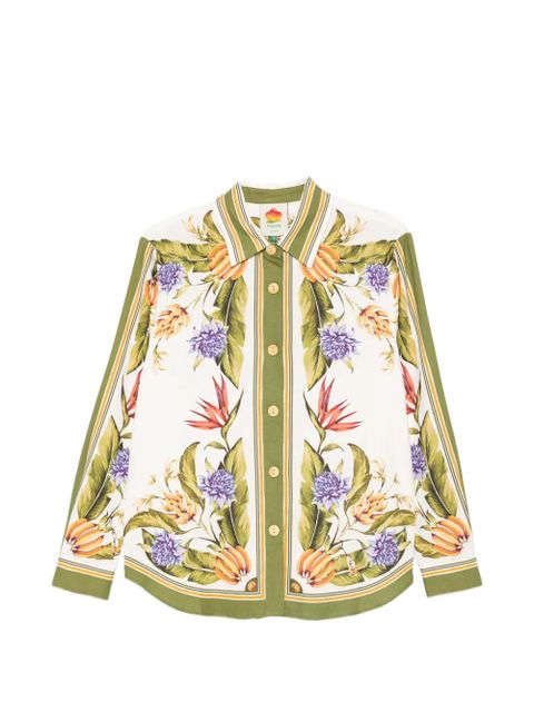 FARM Rio floral-print button-up shirt - White - zdjęcie produktu nr 1