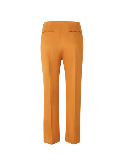 Marni logo-patch pressed-crease trousers - Orange - zdjęcie produktu nr 2