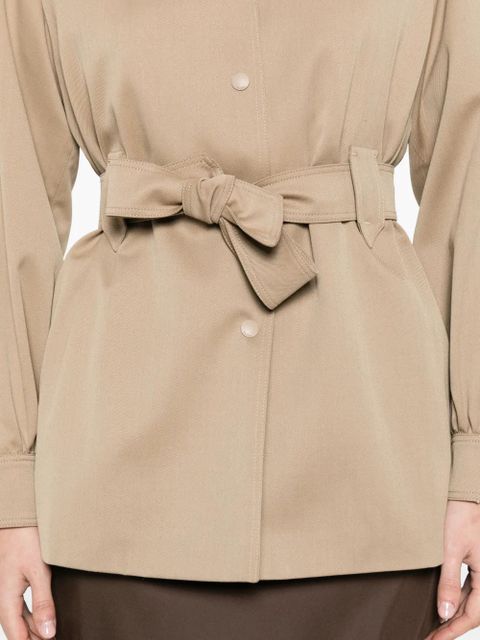 Max Mara belted fitted jacket - Neutrals