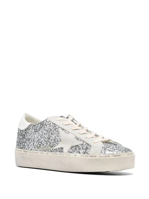 Golden Goose Hi-Star glitter sneakers - Silver - zdjęcie produktu nr 2