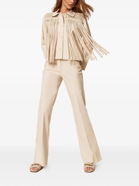 TWINSET fringed jacket - Neutrals - zdjęcie produktu nr 2
