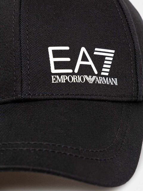 EA7 Emporio Armani czapka z daszkiem bawełniana - zdjęcie produktu nr 1