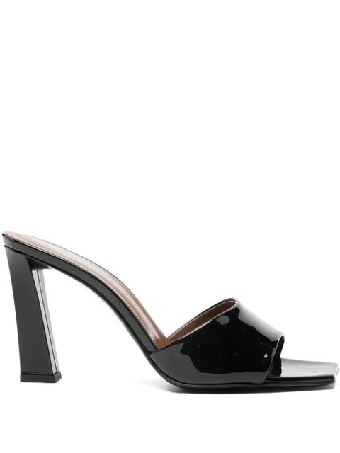 Giuseppe Zanotti block-heel square-toe mules - Black - zdjęcie produktu nr 1