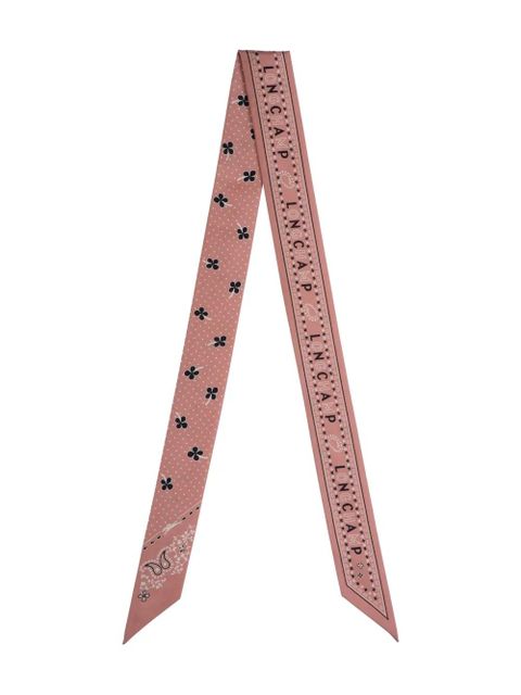 Longchamp paisley-print silk scarf - Pink - zdjęcie produktu nr 1
