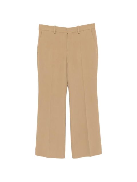TOTEME Kick pressed-crease flared trousers - Neutrals - zdjęcie produktu nr 1