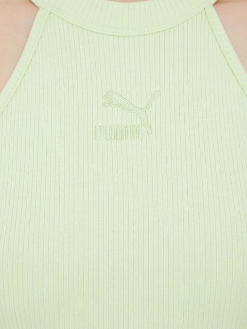 Puma sukienka 533453 kolor zielony mini dopasowana