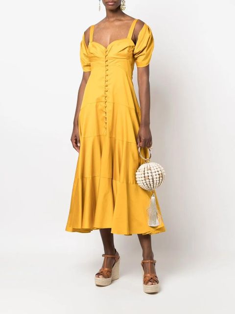 Cult Gaia cut-out midi dress - Yellow - zdjęcie produktu nr 2