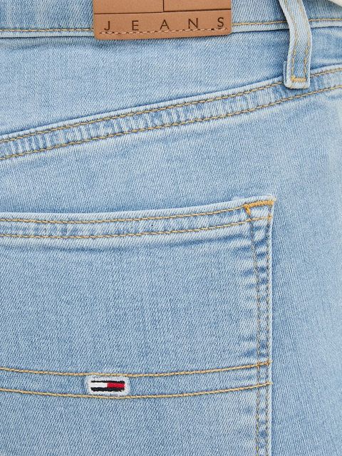 Tommy Jeans jeansy damskie kolor niebieski DW0DW20651