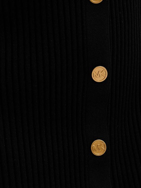 MICHAEL Michael Kors sukienka kolor czarny midi dopasowana MT5832533D