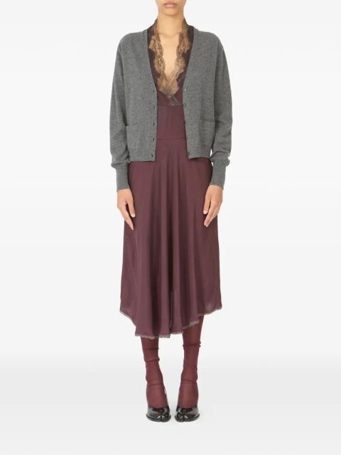 Maison Margiela V-neck cardigan - Grey - zdjęcie produktu nr 2