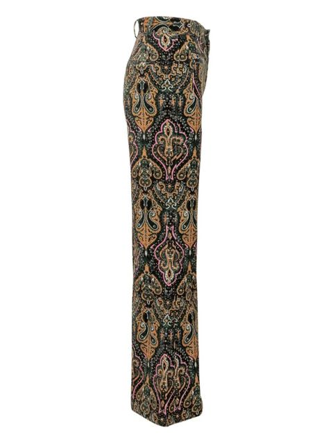 Ba&Sh Swae paisley-print trousers - Black