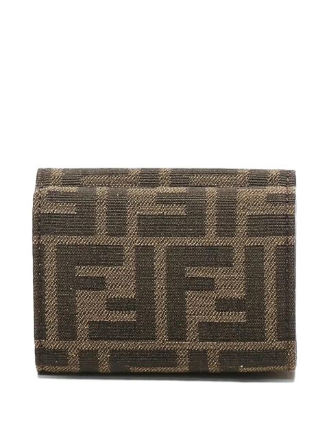 FENDI FF-pattern wallet - Brown