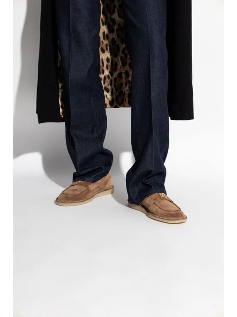 Dolce & Gabbana logo-lettering loafers - Brown - zdjęcie produktu nr 2