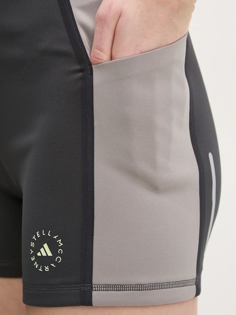 adidas by Stella McCartney szorty damskie kolor szary wzorzyste high waist JG1057