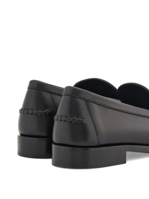 Ferragamo tortoiseshell Gancio loafers - Black