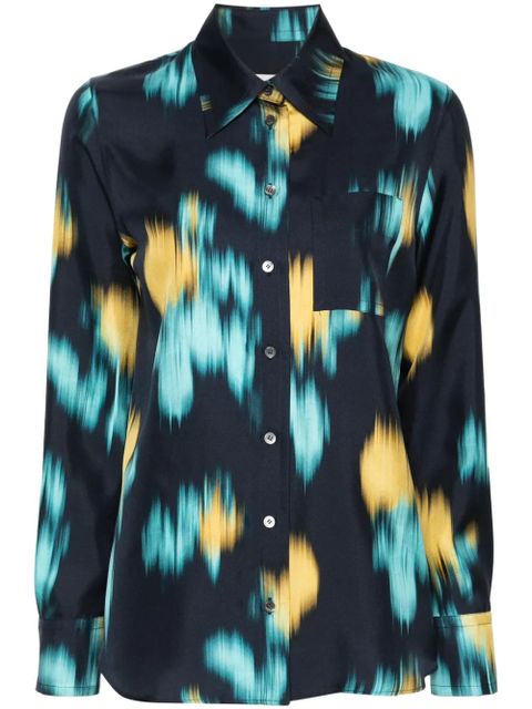 Lanvin abstract-print shirt - Blue - zdjęcie produktu nr 1