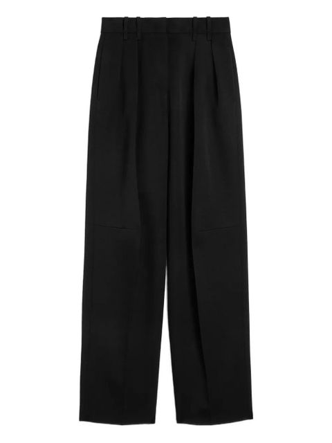 Jil Sander pleated belt-loops trousers - Black