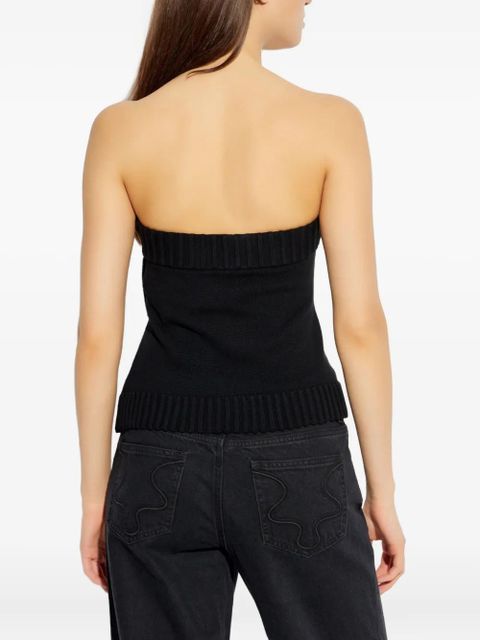 Cult Gaia Lou ribbed top - Black