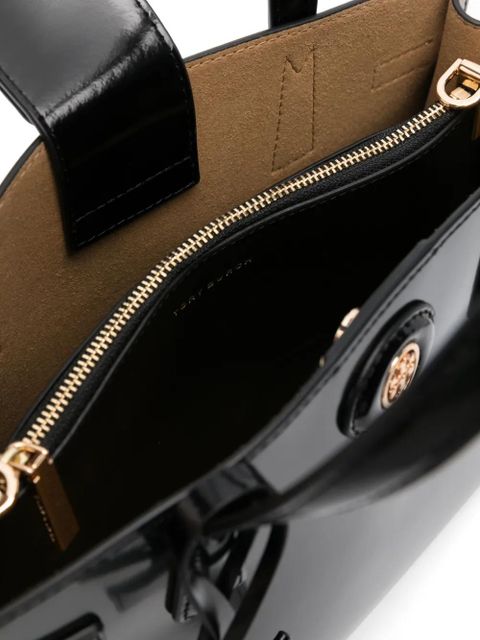 Tory Burch small Robinson Spazzolato tote bag - Black