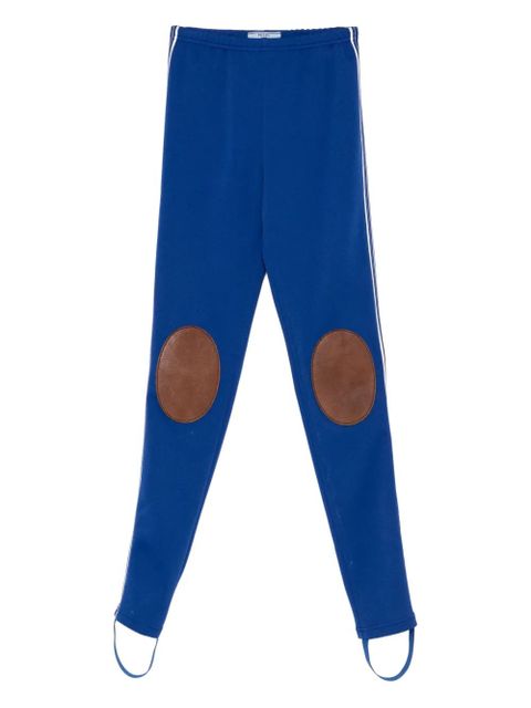 Prada knee-patch stripe trousers - Blue - zdjęcie produktu nr 1