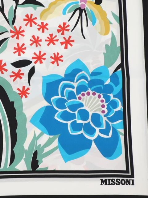 Missoni floral-print scarf - White - zdjęcie produktu nr 2