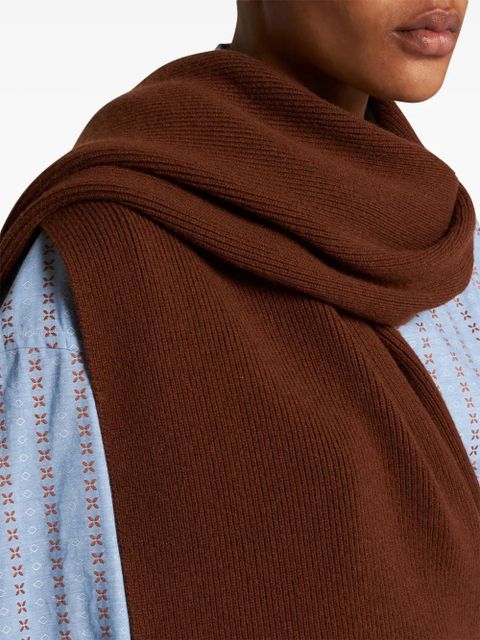 ETRO ribbed-knit midi dress - Brown