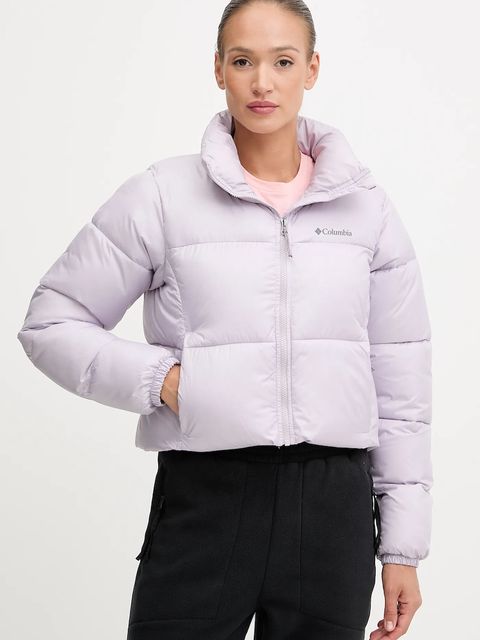 Columbia kurtka Puffect Colorblock kolor fioletowy zimowa 2088501 - zdjęcie produktu nr 1