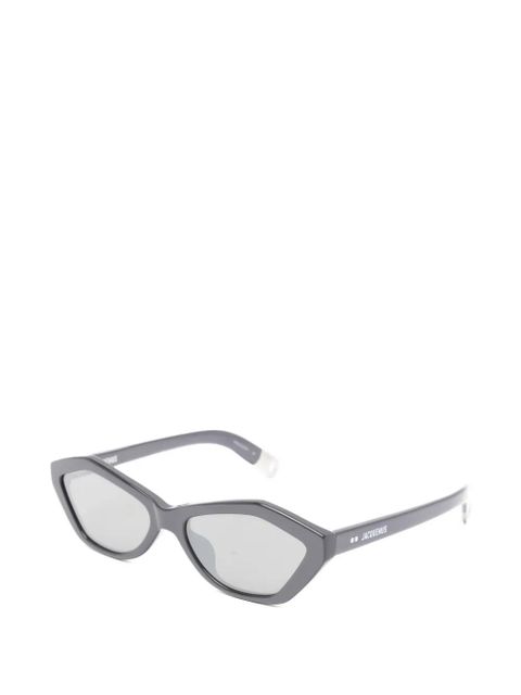 Jacquemus Bambino geometric-frame sunglasses - Grey - zdjęcie produktu nr 2