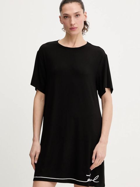 Karl Lagerfeld koszula nocna damska kolor czarny B1W45009 - zdjęcie produktu nr 1