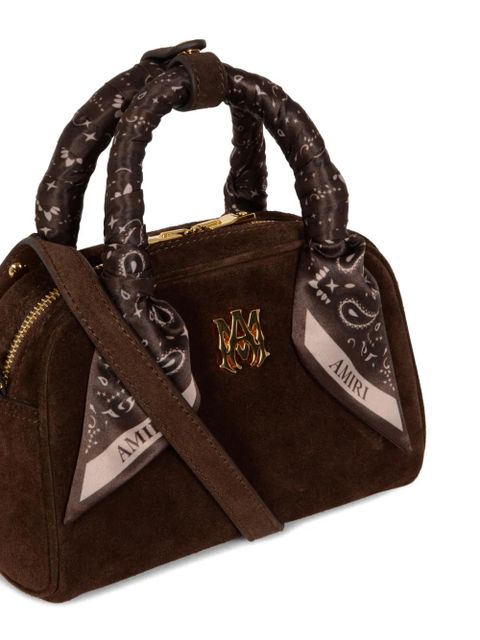 AMIRI MA scarf-handle bowling bag - Brown