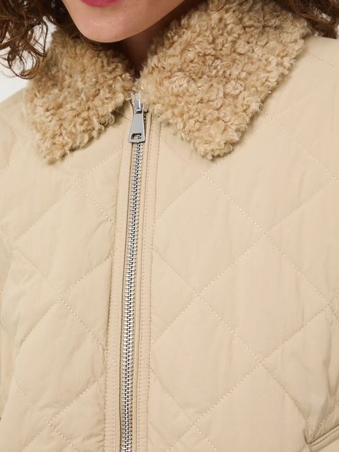 Medicine kurtka damska kolor beżowy przejściowa oversize