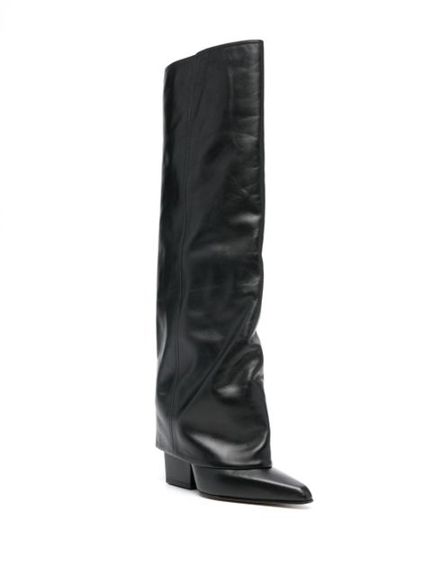 Paris Texas 90mm leather boots - Black