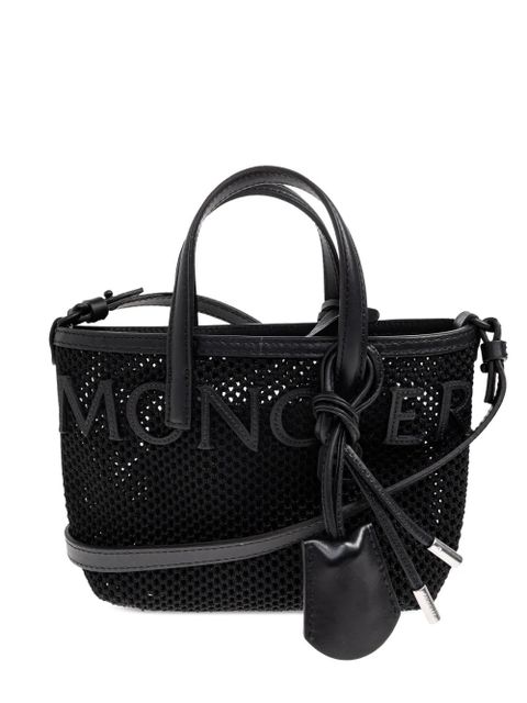 Moncler logo-lettering tote bag - Black - zdjęcie produktu nr 1