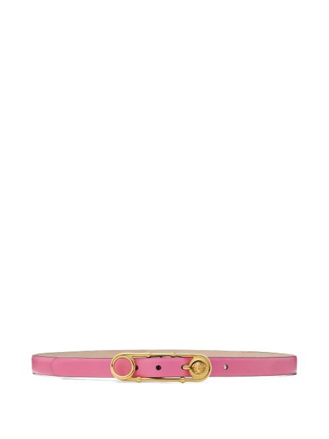 Versace Safety Pin leather buckle belt - Pink - zdjęcie produktu nr 1