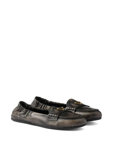 Prada leather loafers - Black - zdjęcie produktu nr 2
