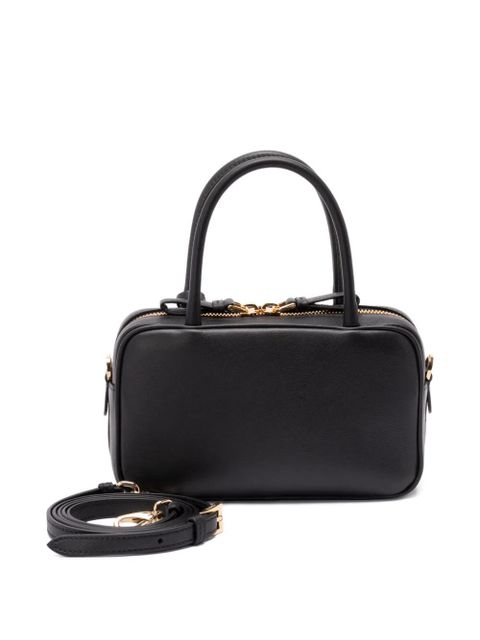 Prada triangle logo-plaque tote bag - Black - zdjęcie produktu nr 2