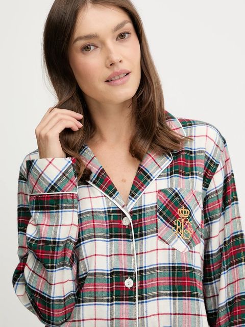 Lauren Ralph Lauren piżama damska kolor beżowy ILN92457F